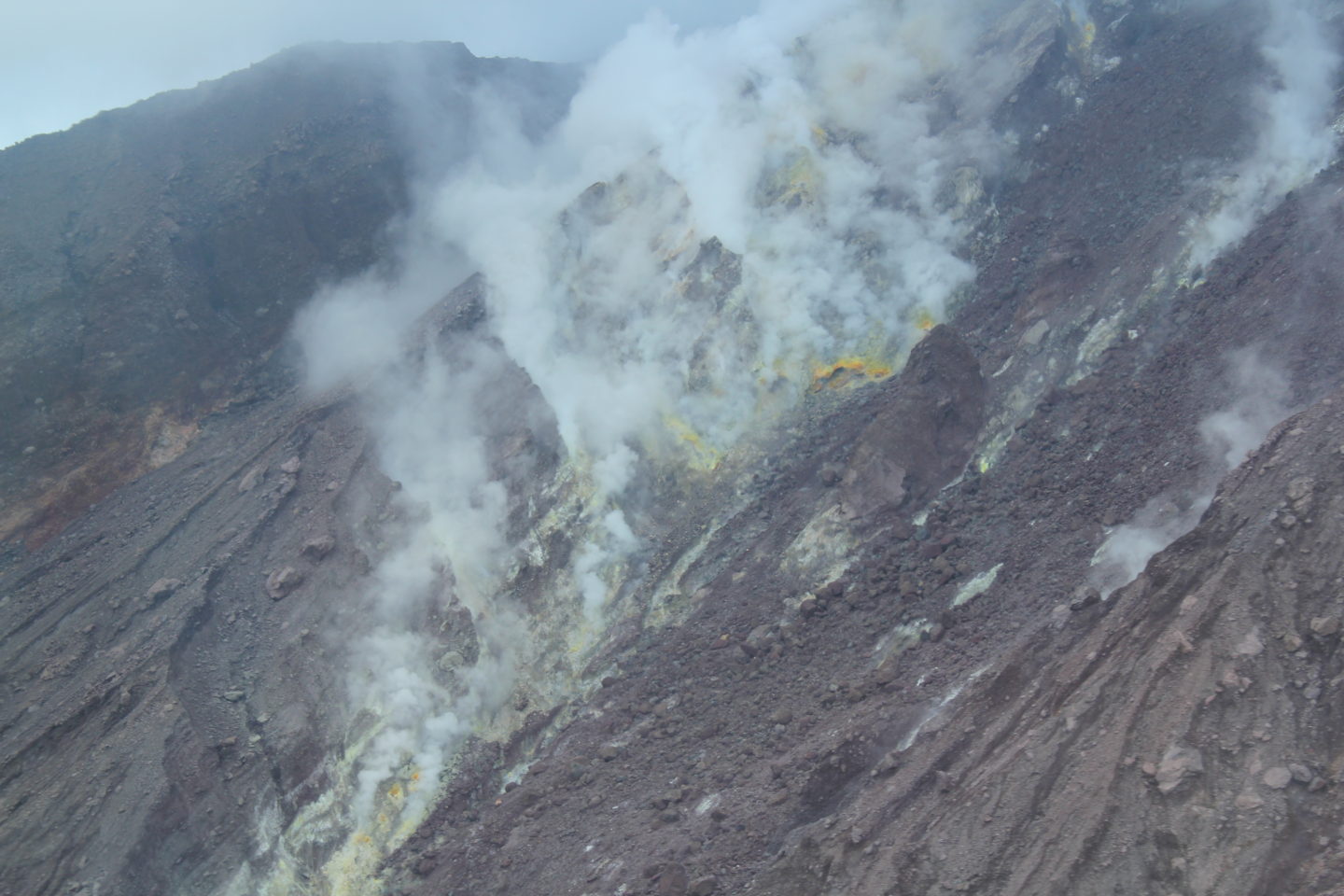 A helicopter ride over Montserrat