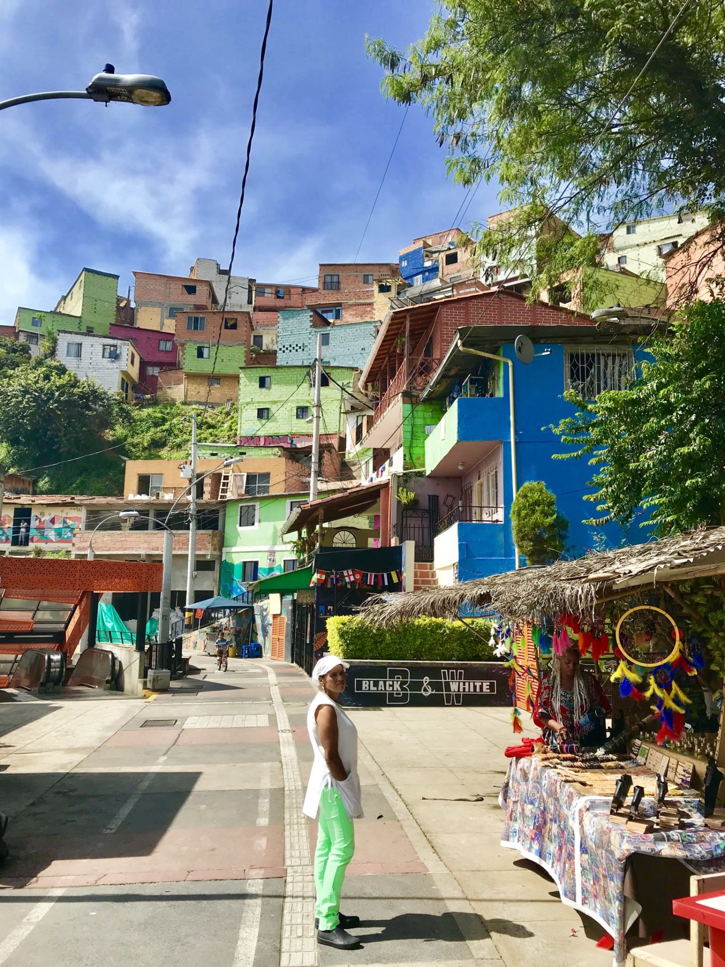 Colourful buildings of Comuna 13