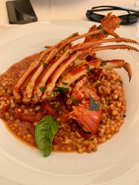 Lobster fregola at Angedras in Alghero