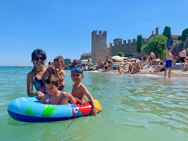 Swimming in Lake Garda